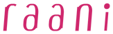 RAANI logo with transparent background and pink text
